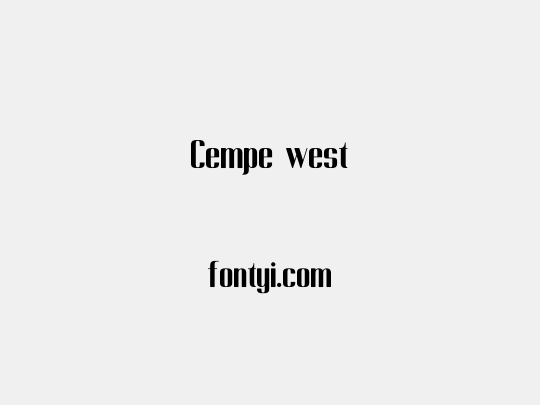Cempe west