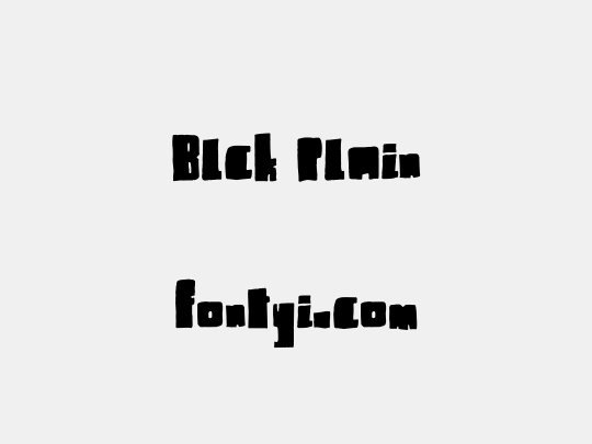 Blck Plain