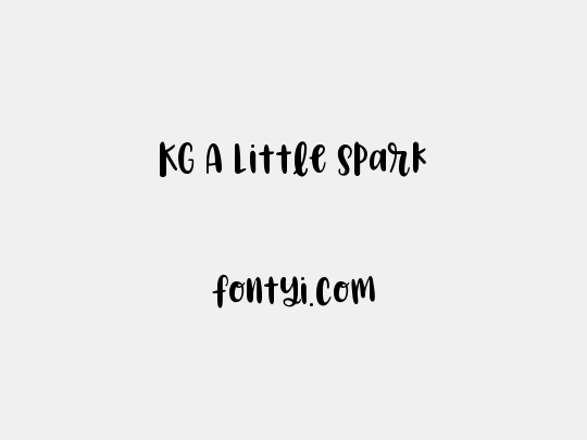 KG A Little Spark