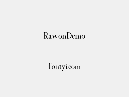RawonDemo