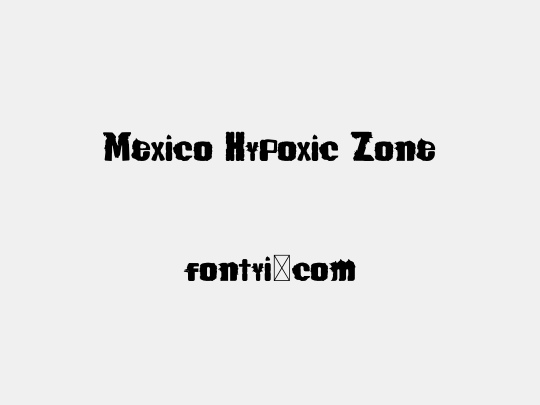 Mexico Hypoxic Zone