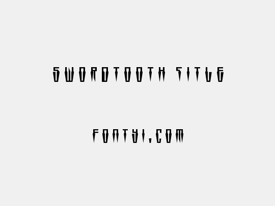 Swordtooth Title
