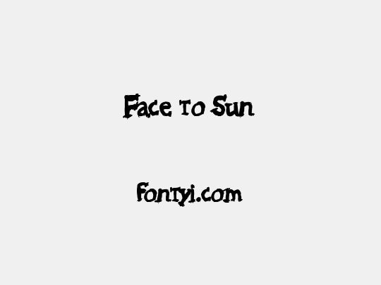 Face to Sun