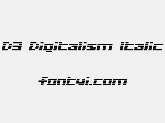 D3 Digitalism Italic