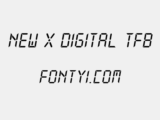 New X Digital tfb