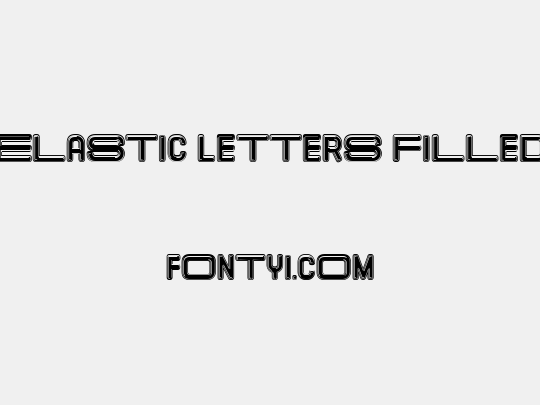 Elastic Letters Filled