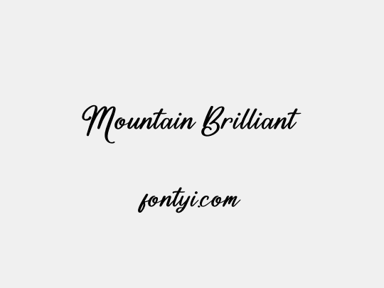 Mountain Brilliant