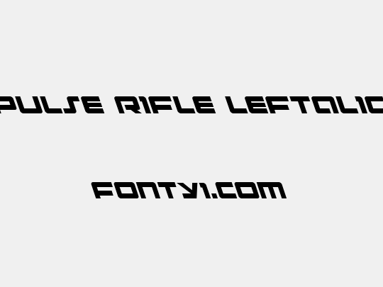 Pulse Rifle Leftalic