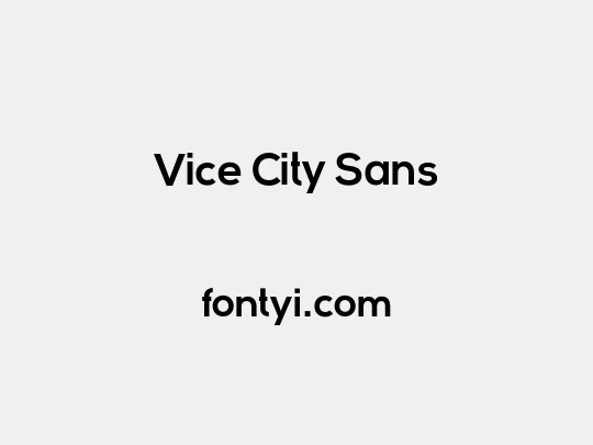 Vice City Sans