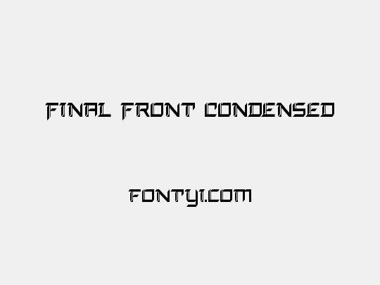 Final Front Condensed