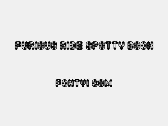 Furious Ride Spotty Book