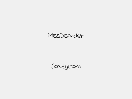 MissDisorder