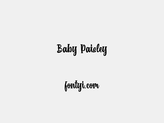 Baby Paisley