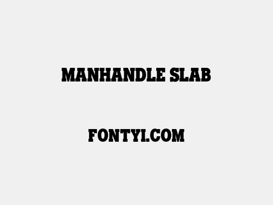 Manhandle Slab