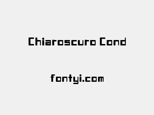 Chiaroscuro Cond