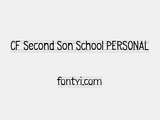 CF Second Son School PERSONAL