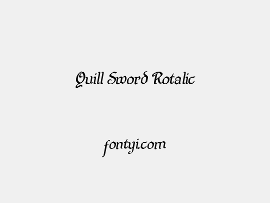 Quill Sword Rotalic