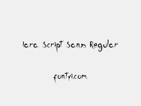 Iara Script Sans Regular
