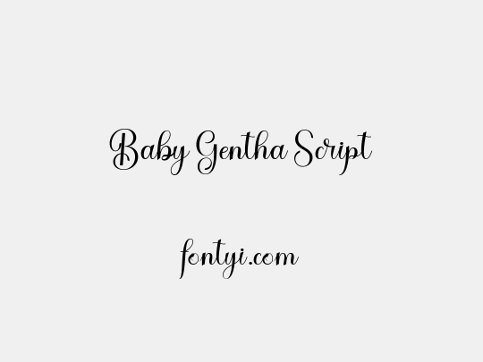 Baby Gentha Script