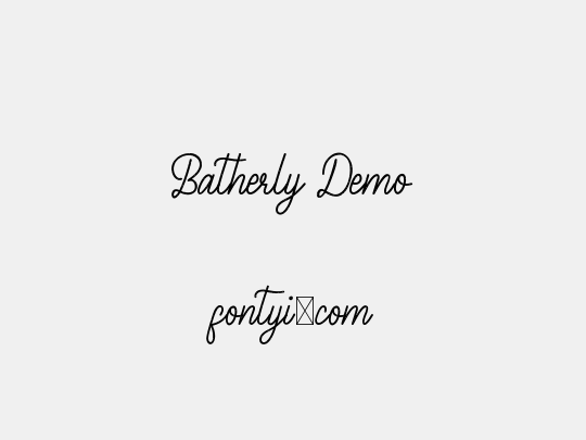 Batherly Demo