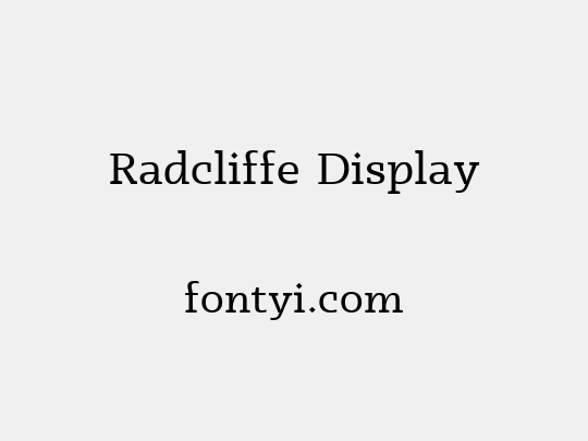Radcliffe Display