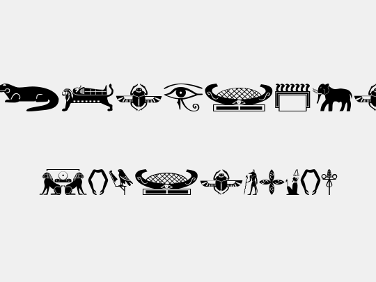 OldEgyptGlyphs