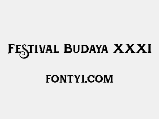 Festival Budaya XXXI