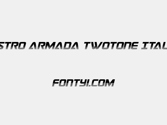 Astro Armada Twotone Italic
