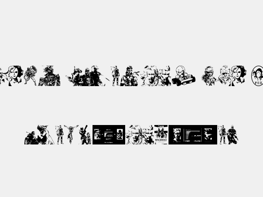 Metal Gear Solid The Phantom Font