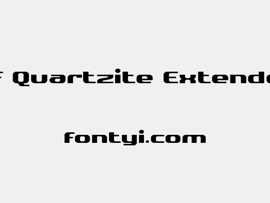 SF Quartzite Extended