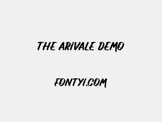 The Arivale Demo