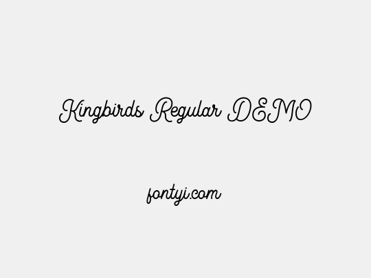 Kingbirds Regular DEMO