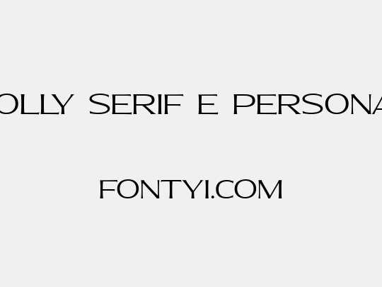 Molly Serif E PERSONAL
