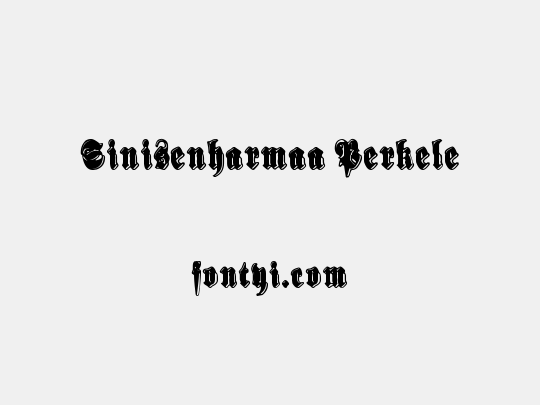 Sinisenharmaa Perkele