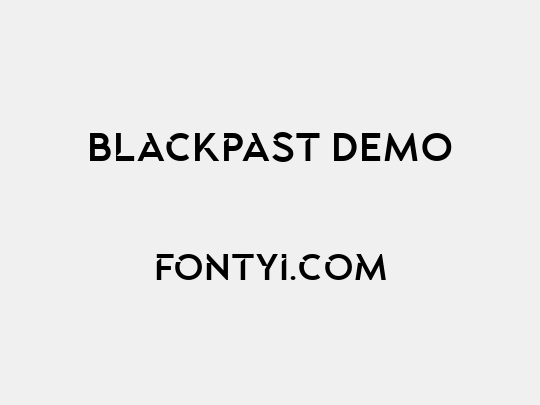 Blackpast DEMO