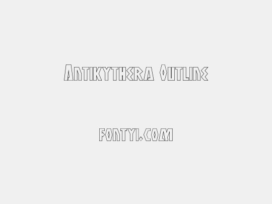 Antikythera Outline