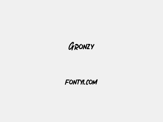 Gronzy