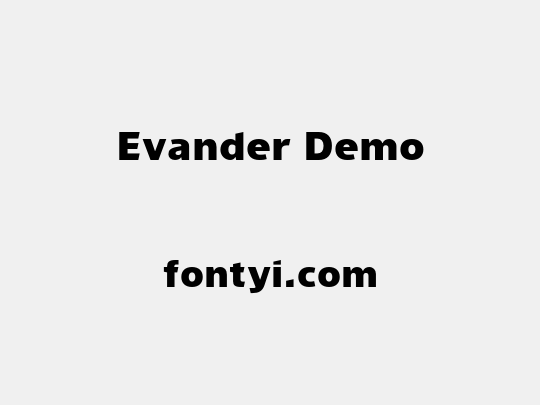 Evander Demo