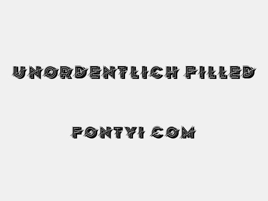 Unordentlich Filled