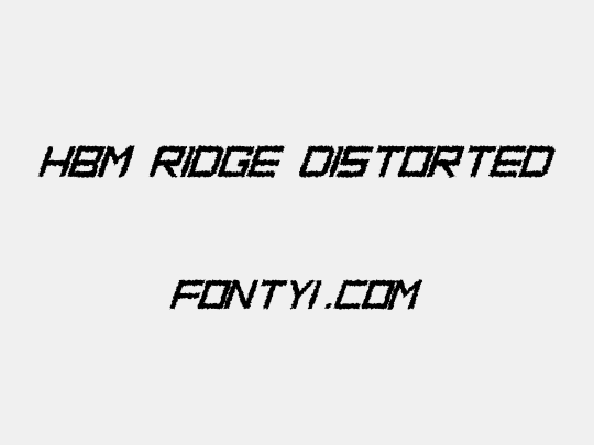 HBM Ridge Distorted