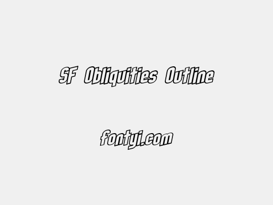 SF Obliquities Outline