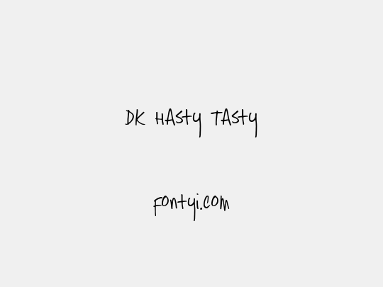 DK Hasty Tasty