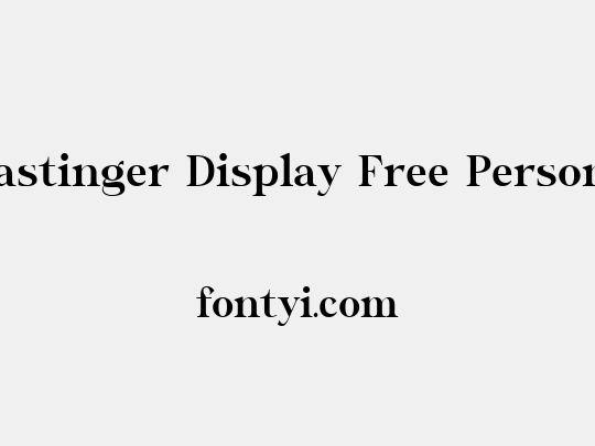 Wastinger Display Free Personal