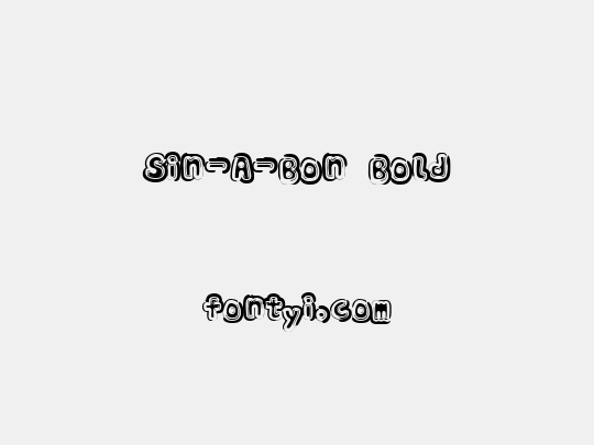 Sin-A-Bon Bold