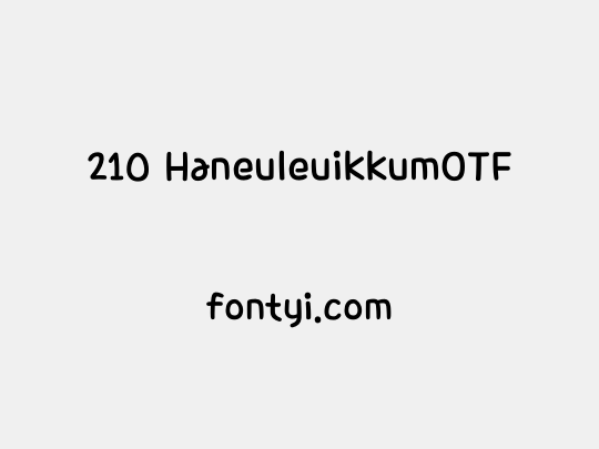 210 HaneuleuikkumOTF
