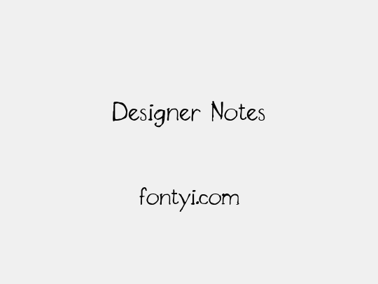 Designer Notes