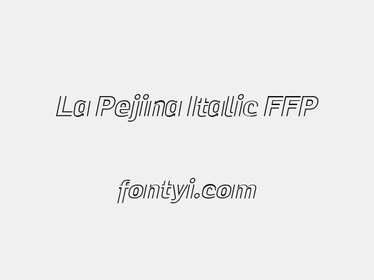 La Pejina Italic FFP