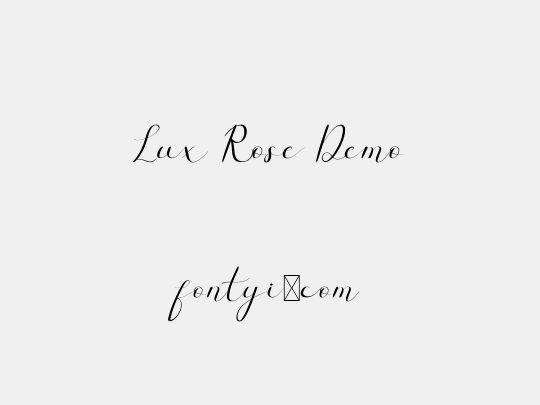 Lux Rose Demo