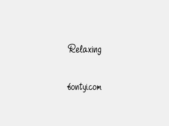 Relaxing