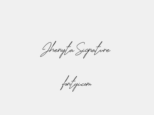 Jhenyta Signature